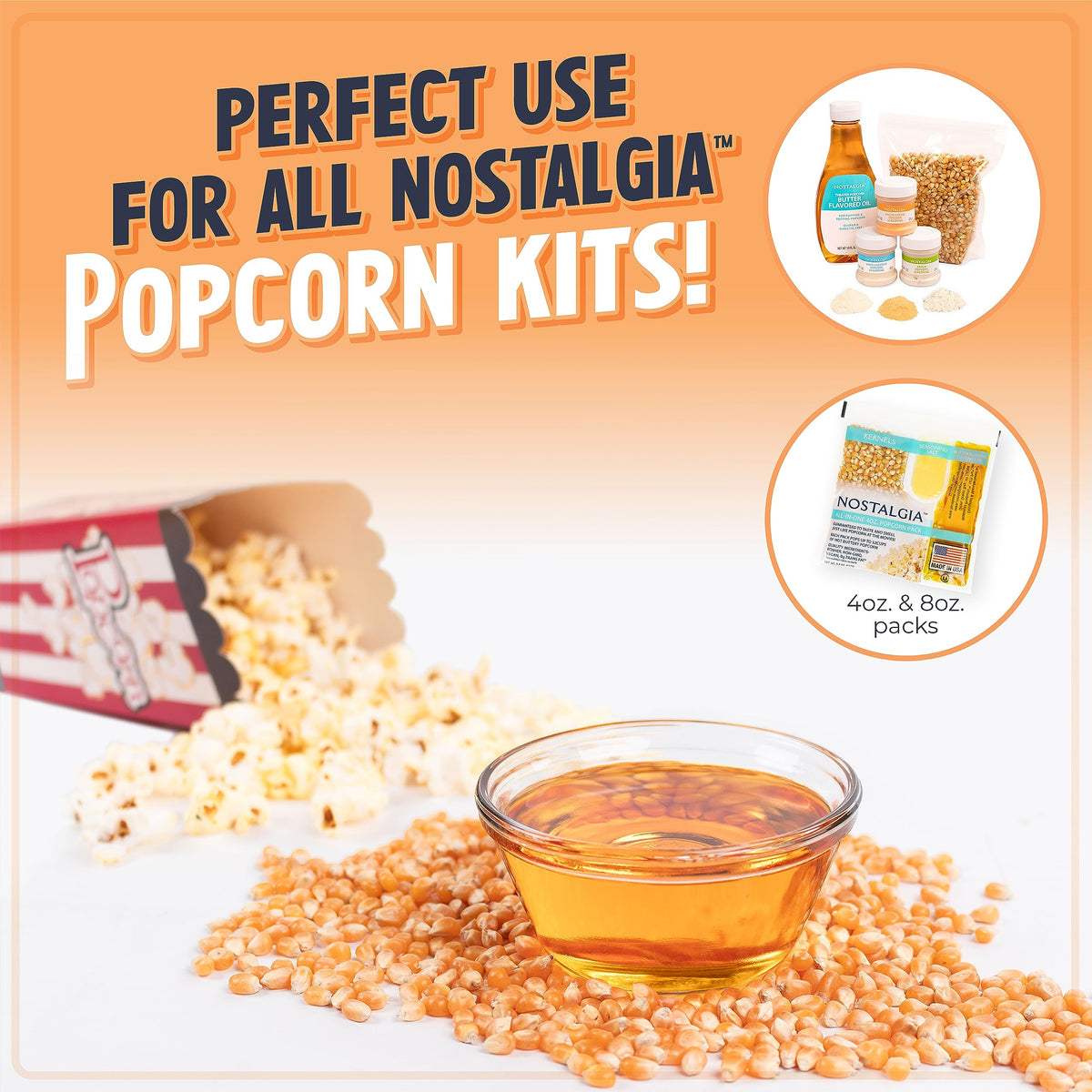 Nostalgia measuring cup included for precise portions.