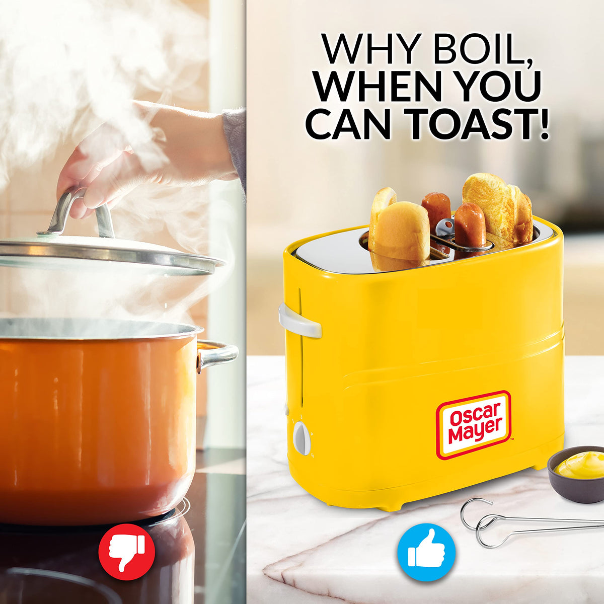 Nostalgia Oscar Mayer adjustable toasting settings with stop function