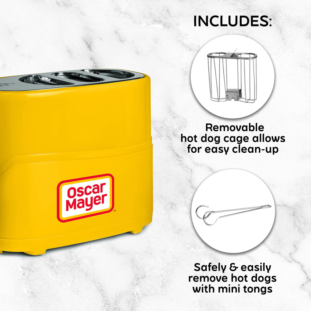 Nostalgia Oscar Mayer toaster toasting buns and dogs side by side
