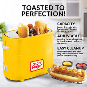 Nostalgia Oscar Mayer hot dog cage with mini tongs for safe handling