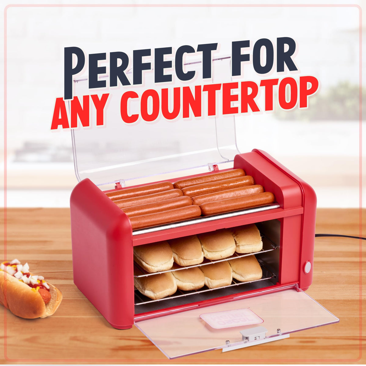 Nostalgia Oscar Mayer multi-use griller handles brats and veggie sausages