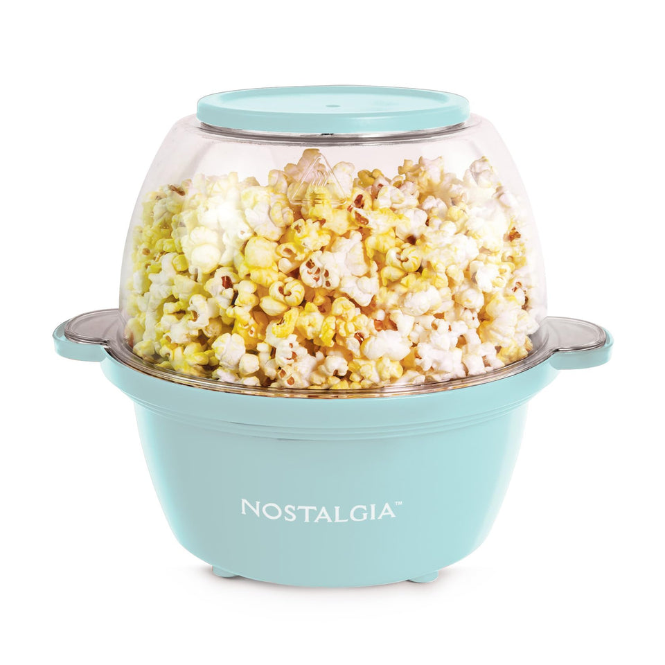 Nostalgia popcorn maker 8 cups for theater-style popcorn.