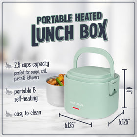 Nostalgia lunch box interior stainless container ready for soups and leftovers during travel.