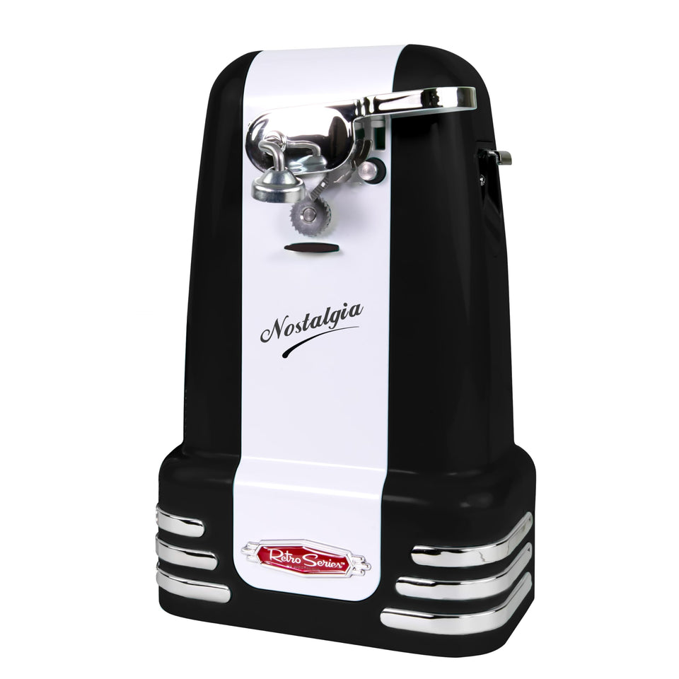 Nostalgia retro electric can opener on counter for easy everyday use