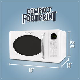 Nostalgia retro microwave oven auto cook programs simplify meal prep options.