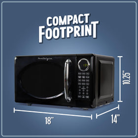 Nostalgia retro microwave digital clock display for easy timer visibility.