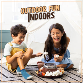 Nostalgia Smores Maker family night centerpiece for cozy gatherings.