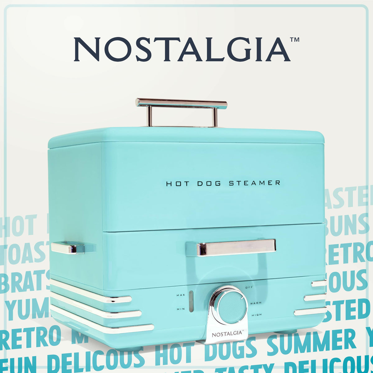 Nostalgia steamer can steam vegetables and fish alongside hot dogs for versatile meals.