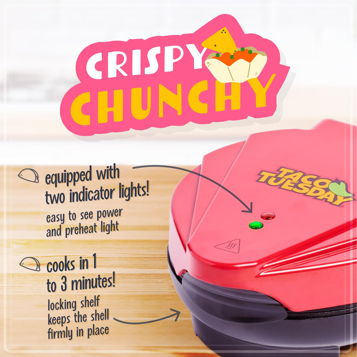 Nostalgia tortilla bowl maker with nonstick surface for easy cleaning