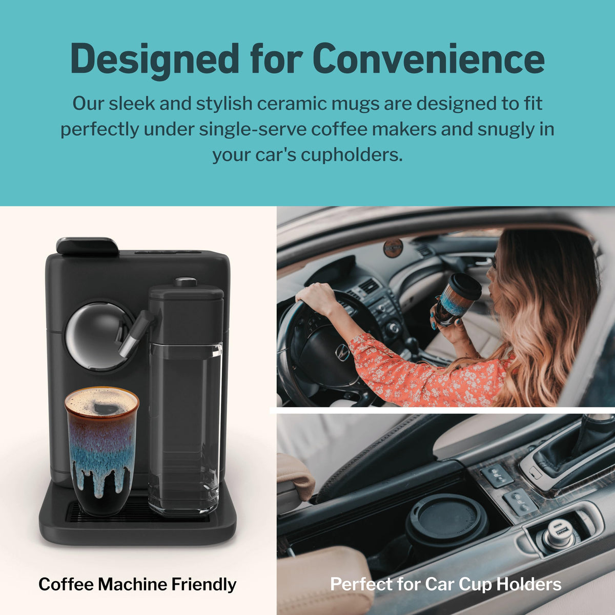 Nova Ceramics microwave and dishwasher safe mug, easy cleanup after coffee rituals.