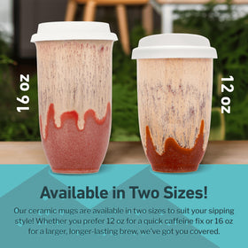 NOVA CERAMICS dishwasher safe travel mug for quick cleanup