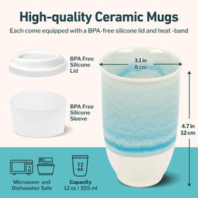 Nova Ceramics Lagoon ceramic mug in sandy clay tones for relaxed mornings
