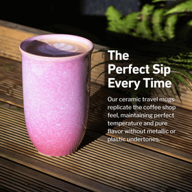 Nova Ceramics mug is dishwasher and microwave safe for easy cleanup