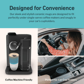 Nova Ceramics Travel Coffee Tumbler reusable eco-friendly design helps reduce waste during coffee
