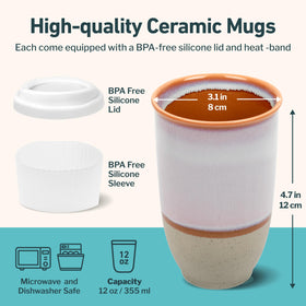 Nova Ceramics Travel Mug is microwave-safe for quick reheats