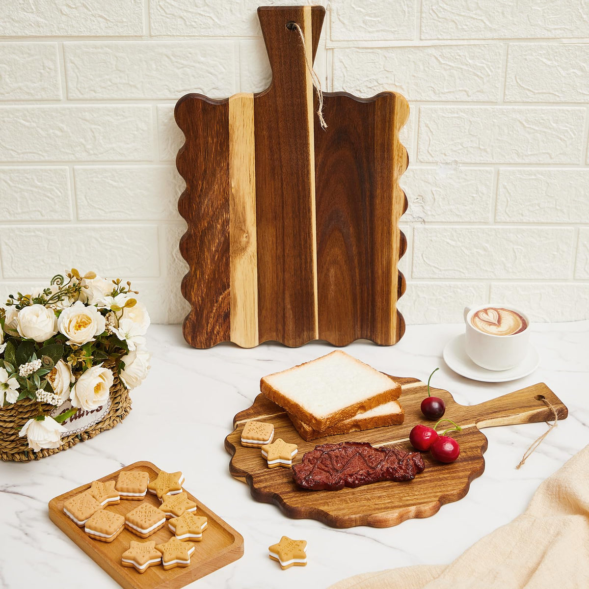 Novabright hanging rope storage board keeps counters organized and stylish.