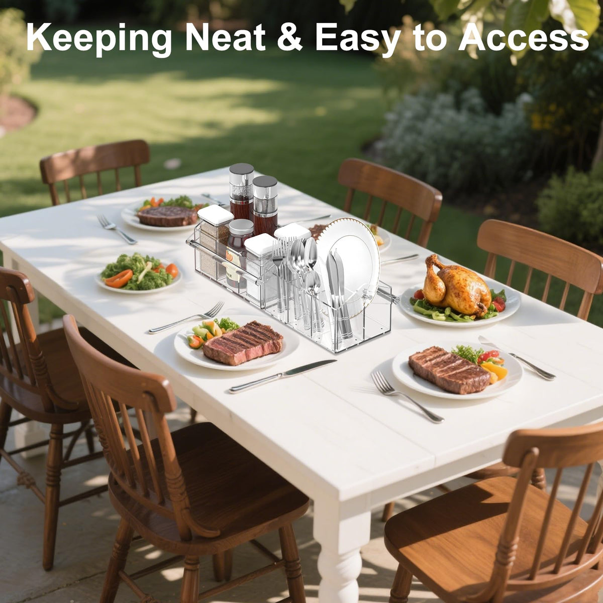 Novacrylion acrylic utensil caddy as a versatile organizer for home or craft