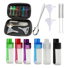 NovaHF six-pack travel seasoning containers with spoons for outdoor use