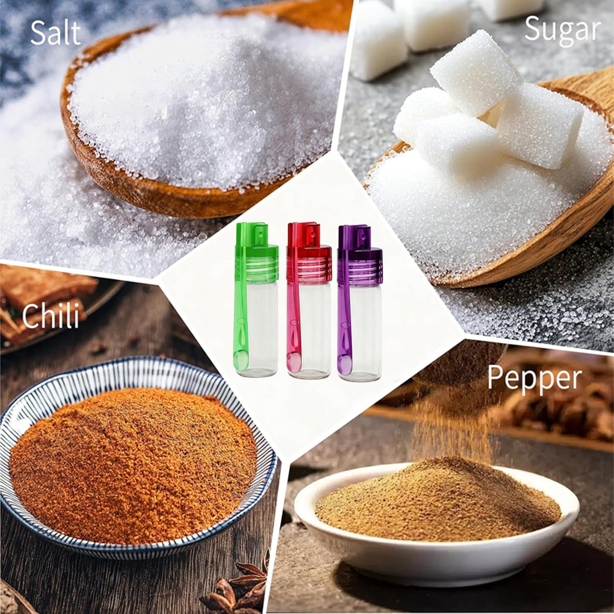 NovaHF dishwasher-safe spice containers for simple cleaning