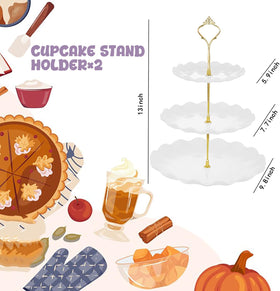 NovaHF two-three-tier cupcake stands provide stable multi-level presentation.