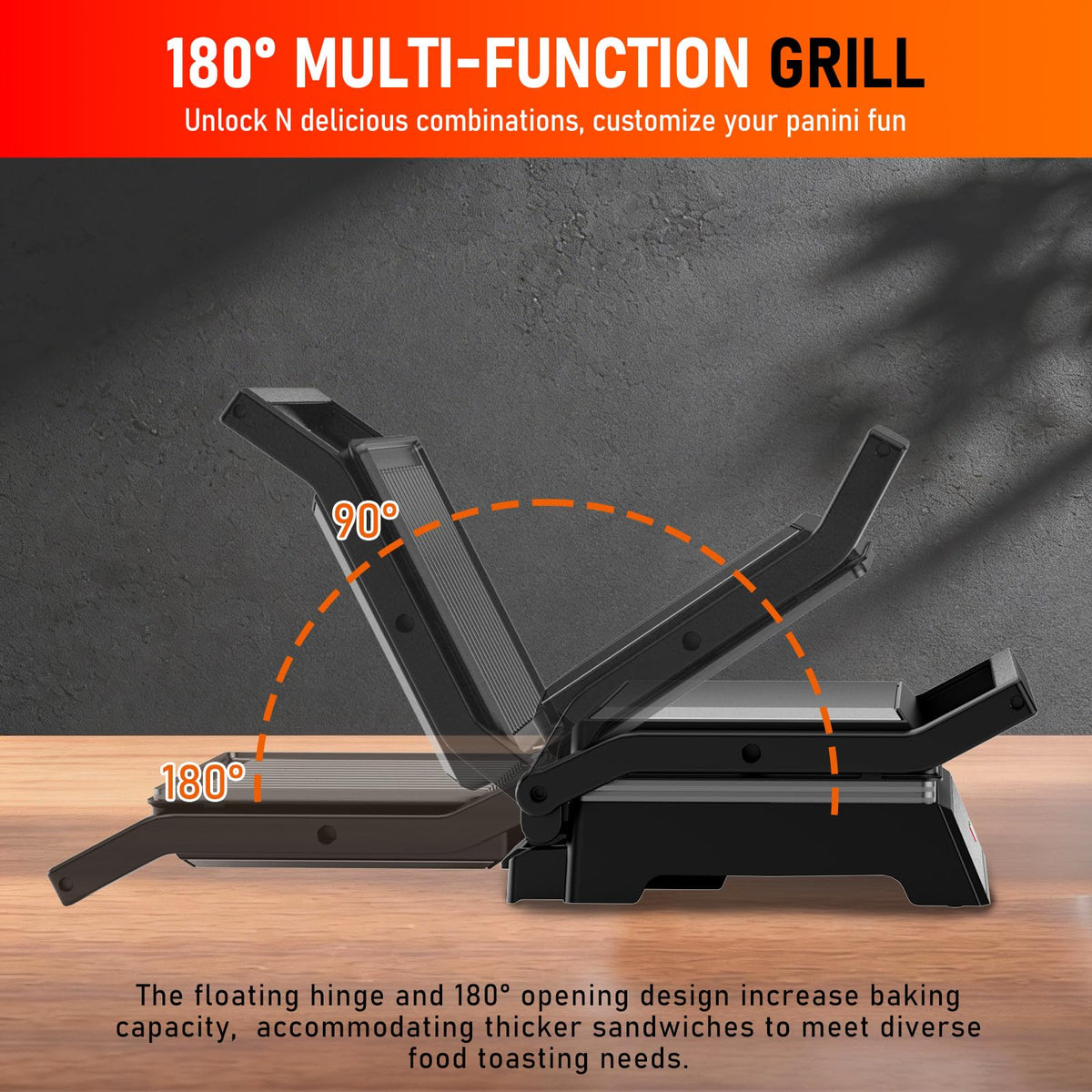 Novalife Panini Press Grill non-stick plates simplify cleanup after grilling.