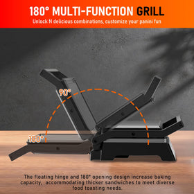 Novalife Panini Press Grill non-stick plates simplify cleanup after grilling.