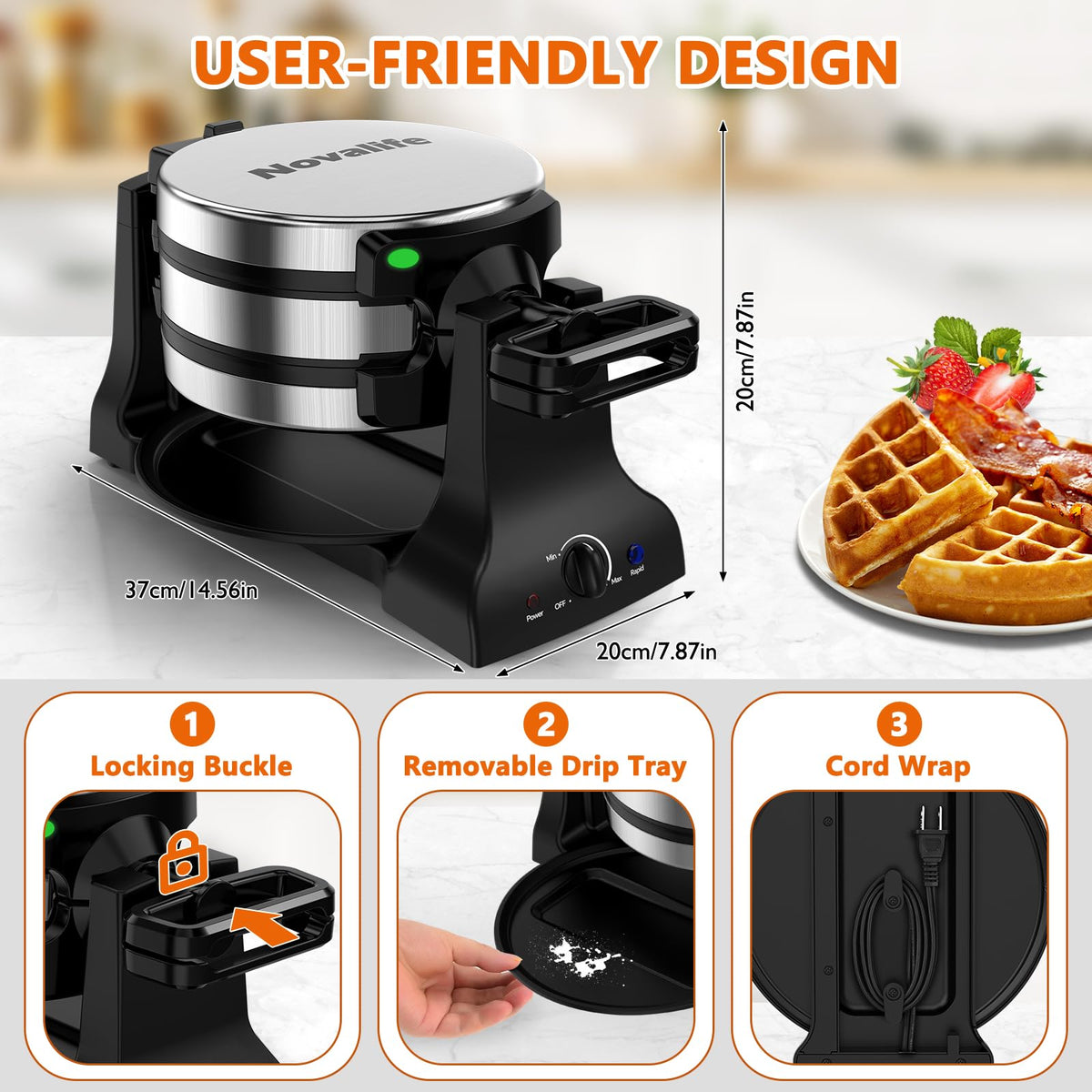 Novalife compact design fits neatly in any kitchen.