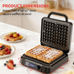 Compact storage profile of the Novalife waffle maker