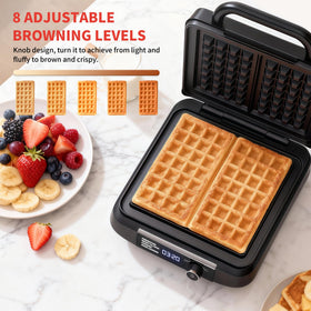 Nonstick coating on Novalife waffle maker for easy release and cleanup