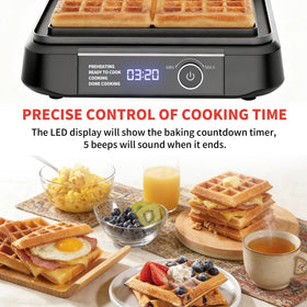 Overflow catcher on Novalife waffle maker preventing countertop spills