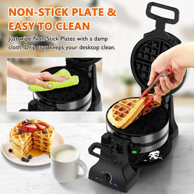 Novalife removable drip tray speeds cleanup after breakfast.