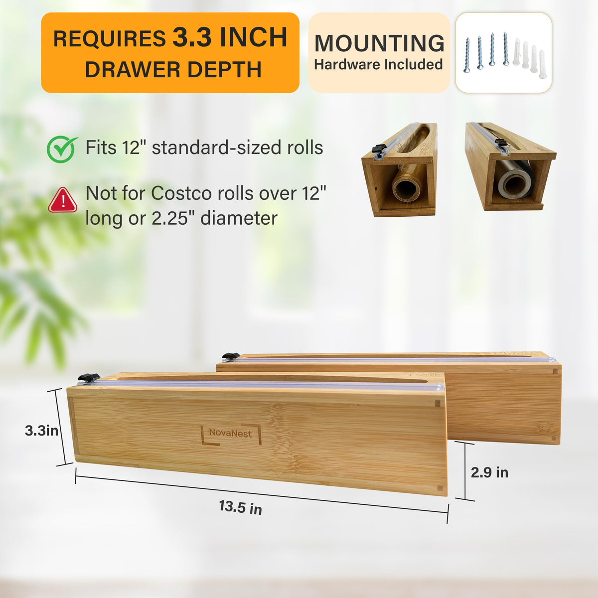 NovaNest wrap organizer in a drawer showcasing space-saving design