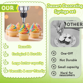 NOVANO 9 silicone cupcake molds enable quick, flexible baking and easy unmolding.
