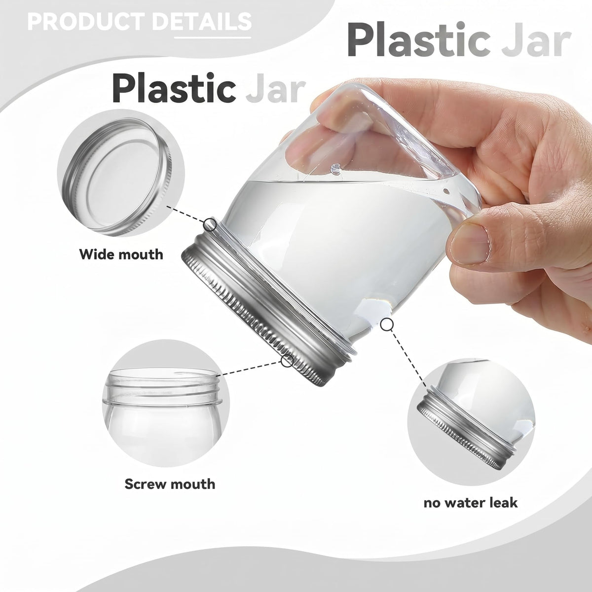 novelinks 24-pack clear jars offer versatile organization for pantry, craft room, or bathroom essentials