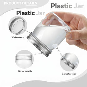 novelinks 24-pack clear jars offer versatile organization for pantry, craft room, or bathroom essentials