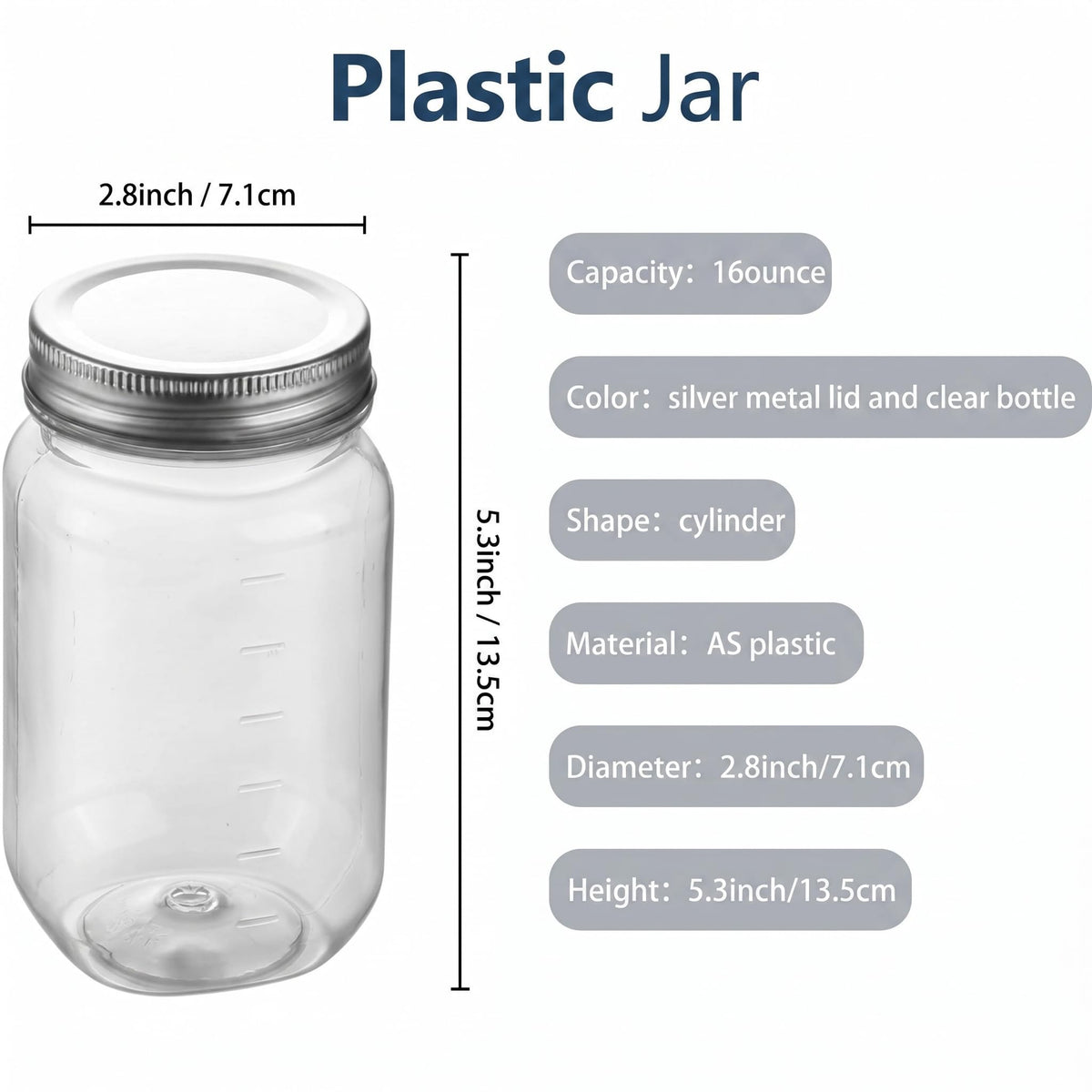 novelinks 24-pack clear jar with silver lids ideal for crafts and favors