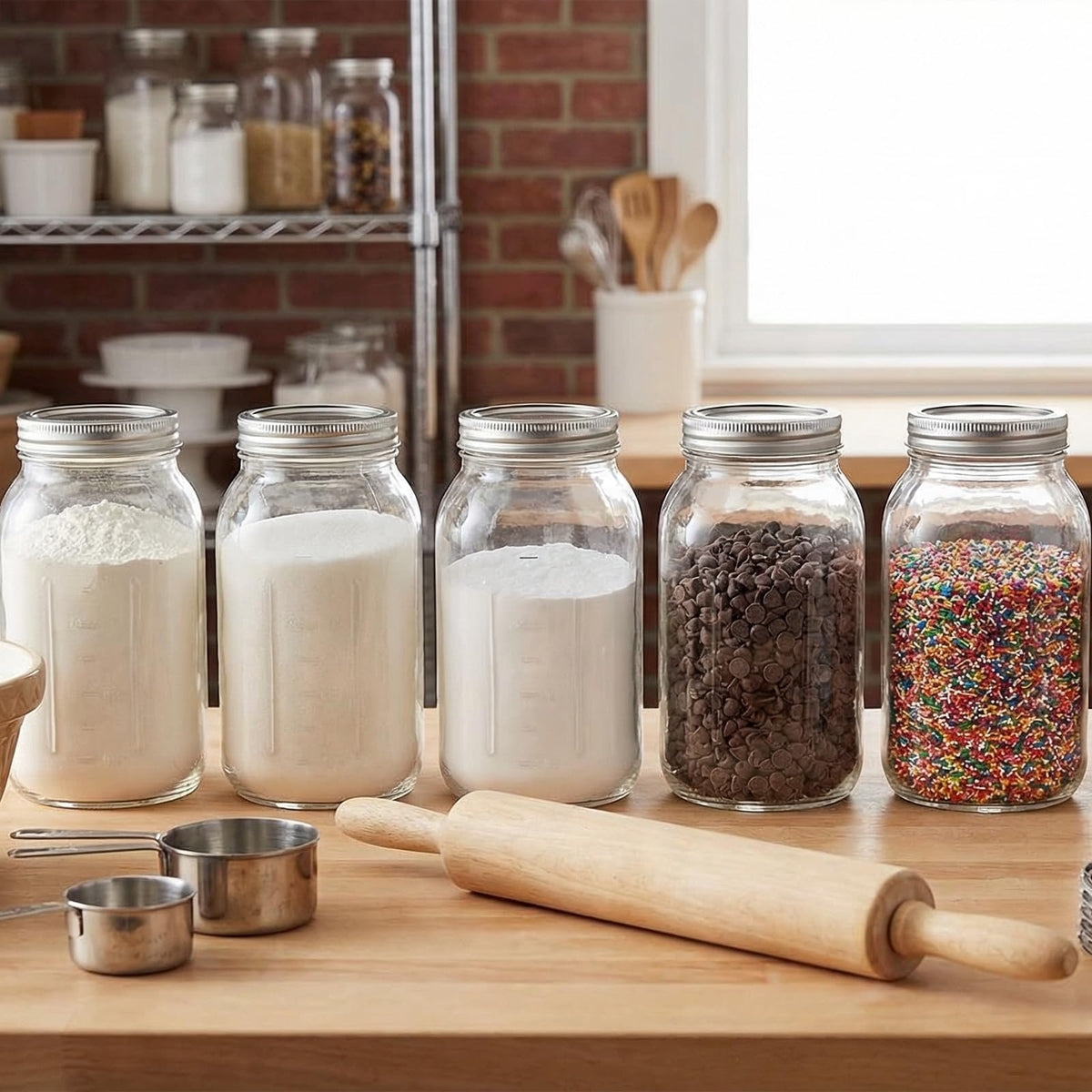 novelinks stackable jars ideal for travel and meal prep