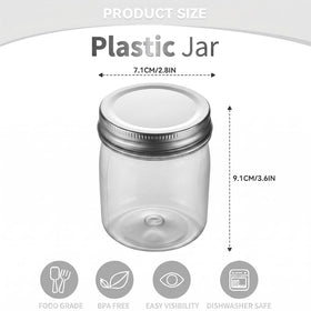 novelinks jar with metal lid closeup highlighting leakproof seal for liquids or powders.