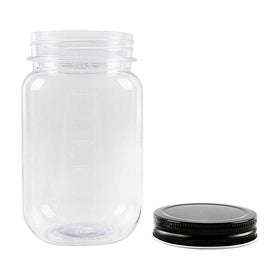 novelinks clear jar on kitchen shelf for organized pantry and quick access.