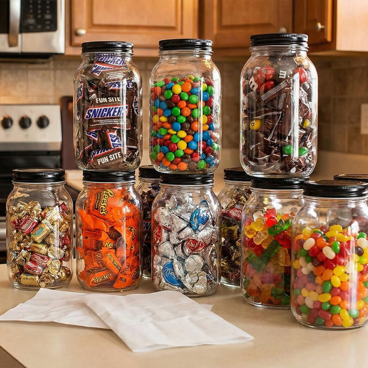 novelinks reusable quart jars offer long-term storage and gifting possibilities.