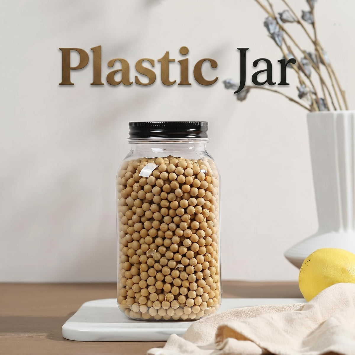 novelinks screw-on airtight lid jar keeps snacks fresh and spills minimized.