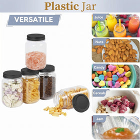 novelinks screw-on lid jar keeps contents secure and leak-free during transport