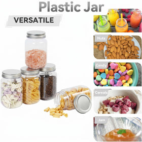 novelinks transparent jar enables quick access to dry ingredients