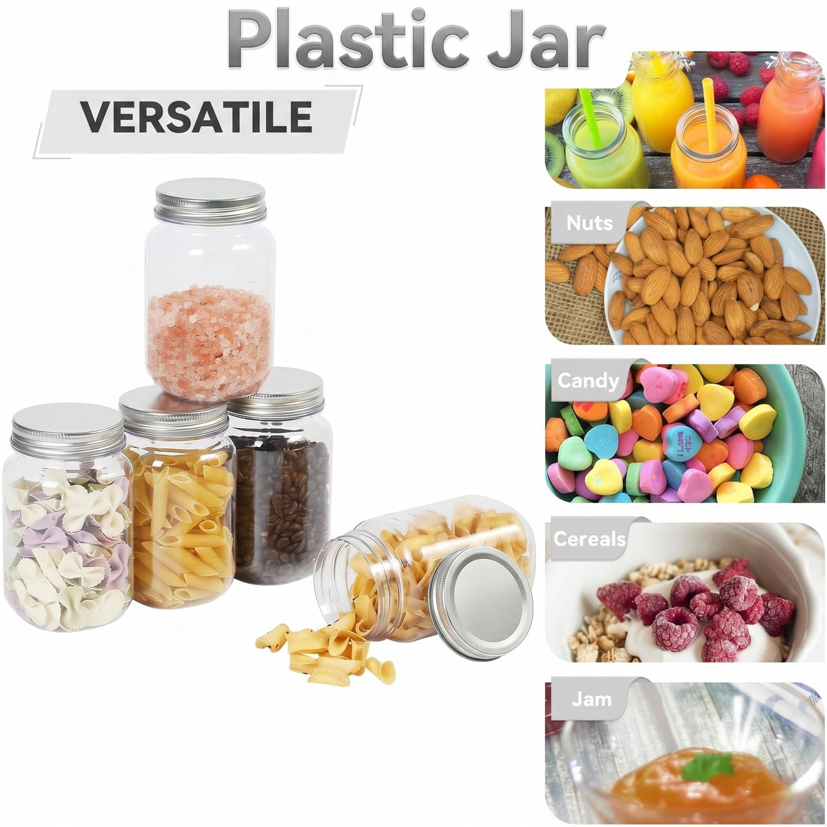Novelinks jars are travel-friendly and lightweight for on-the-go storage