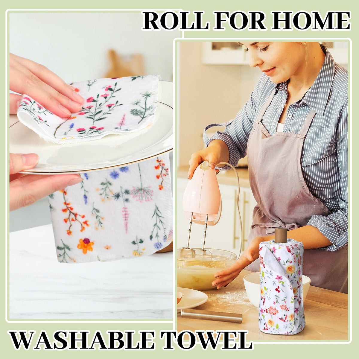 Noveread 60-pack bulk cleaning cloths keeps home stocked