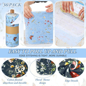 Noveread paperboard tube packaging keeps towels organized and ready to use.