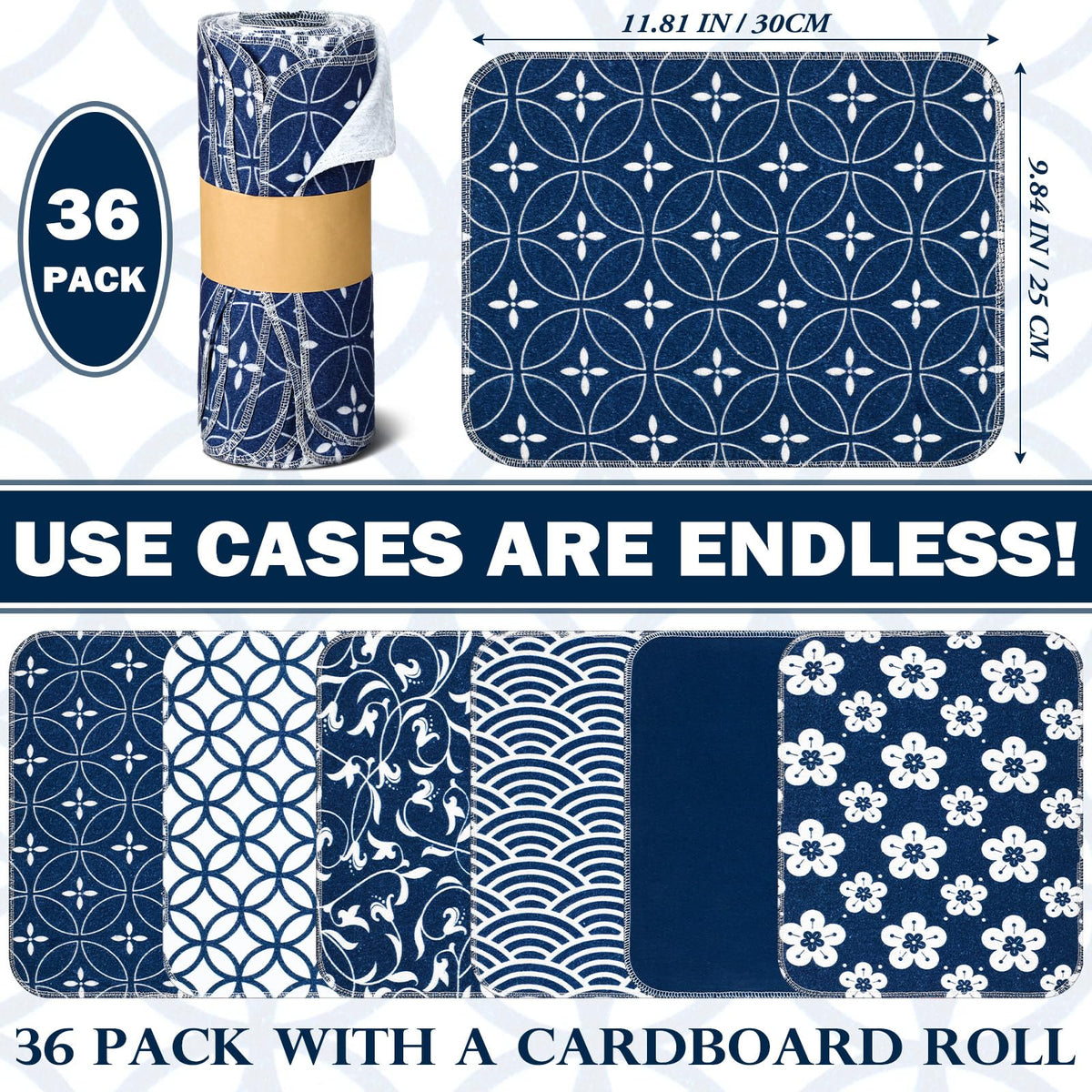 Noveread versatile-use towels suitable for kitchen and outdoor cleanup.