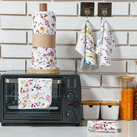 Noveread Wildflowers cotton dish towels machine or hand washable