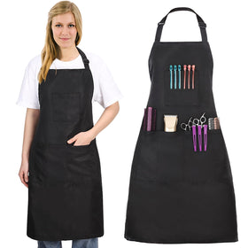 Noverlife hair stylist apron with 4 pockets keeps tools within easy reach.