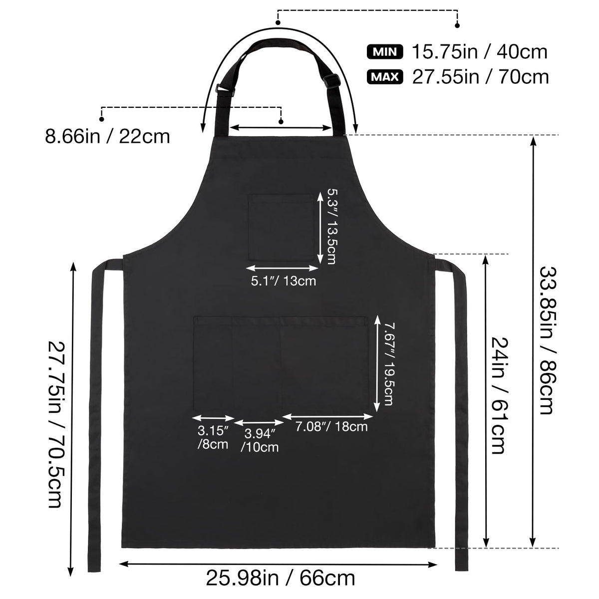 Noverlife machine washable salon apron for quick cleaning after appointments.